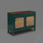 Emerald Green Rattan Chester
