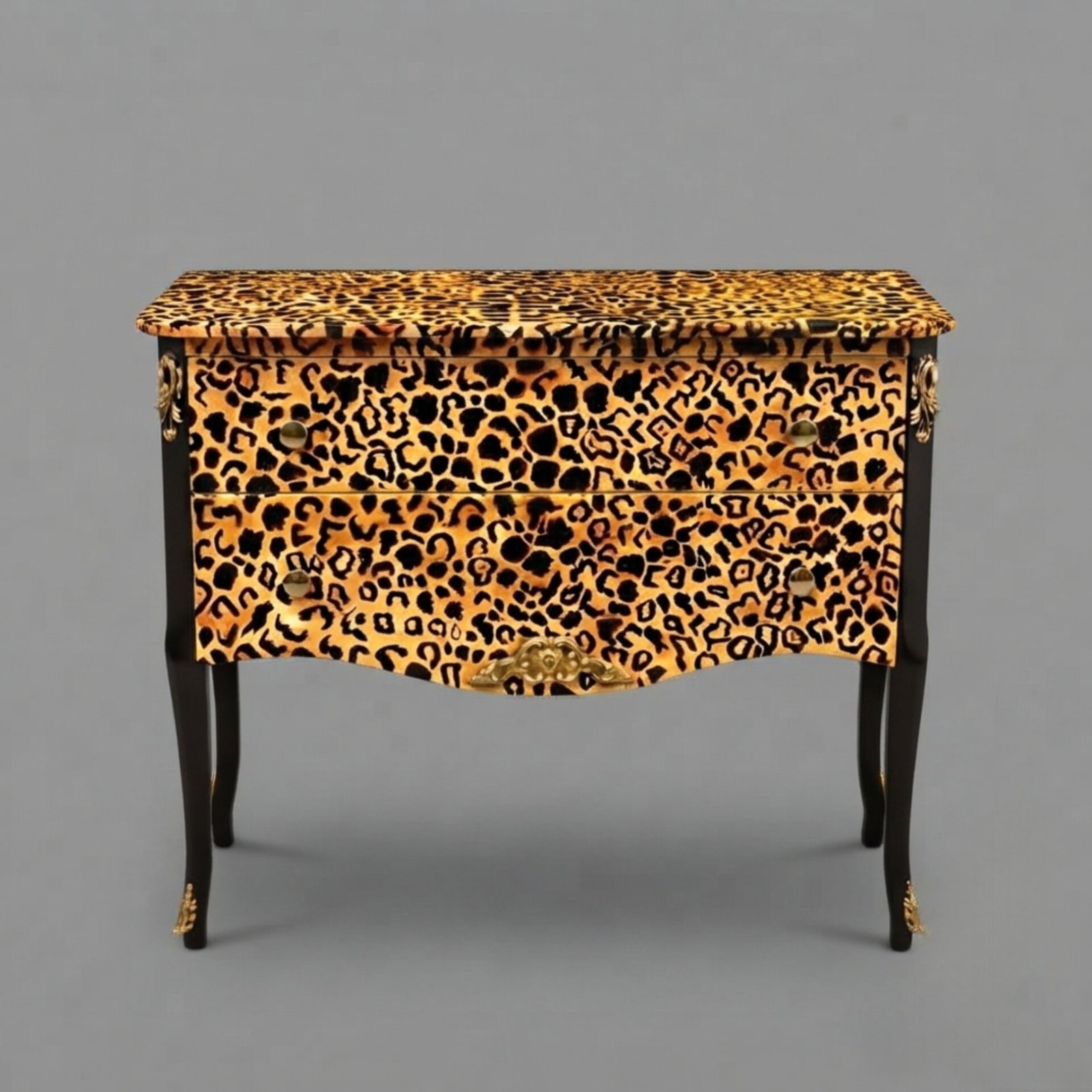 94582 eopard Print Two-Drawer Accent Chester - Image 1