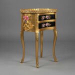 Gilded Floral Kidney Table - Image 2