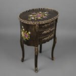 Vintage Floral Oval Table
