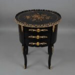 Antique Black Oval Table
