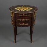 Elegant Antique Floral Oval Table