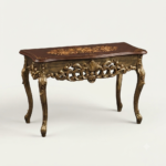 Ornate Mahogany & Gilded Carved Console Table
