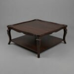 Classic Dark Walnut Square Center Table