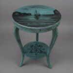 Nautical Seascape Distressed Coffee Table